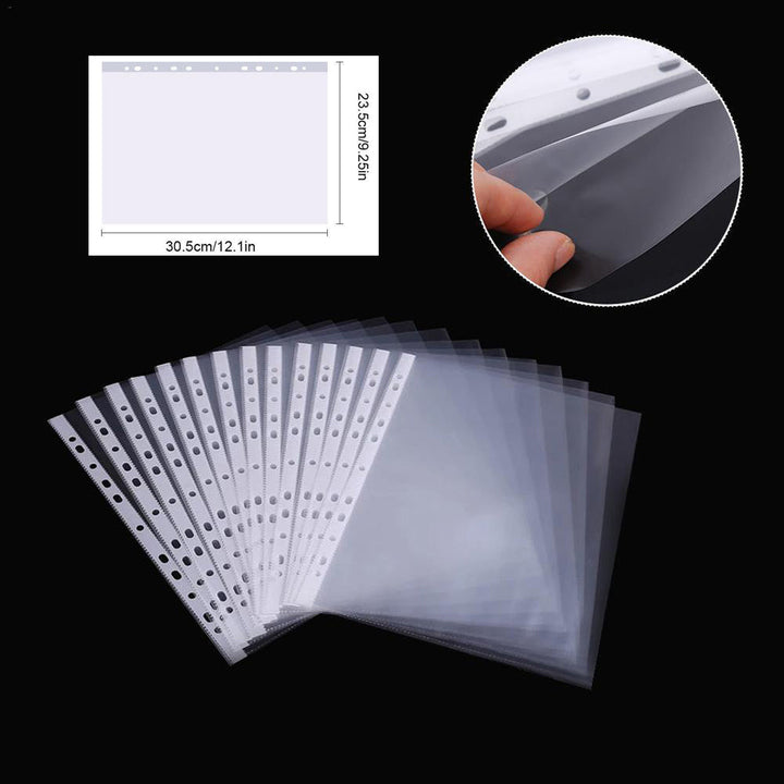 100Pack A4 Sheet Protector Plastic Pockets Bulk Lot Clear Reinforced Folders