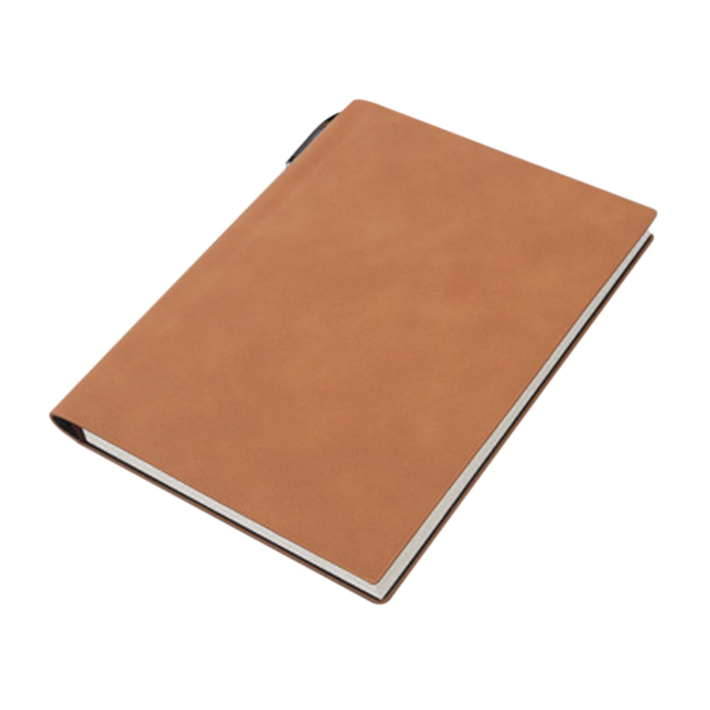 A5 200 Pages Fashion Glued PU Leather Cover Journal Travel Notebook Travellers Diary(Brown)