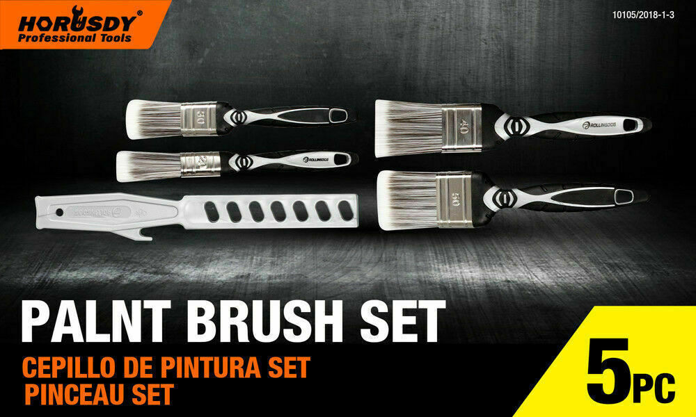 5Pc Paint Brushes Set Artist Acrylic Staining Home Garden Painting Handy Tool