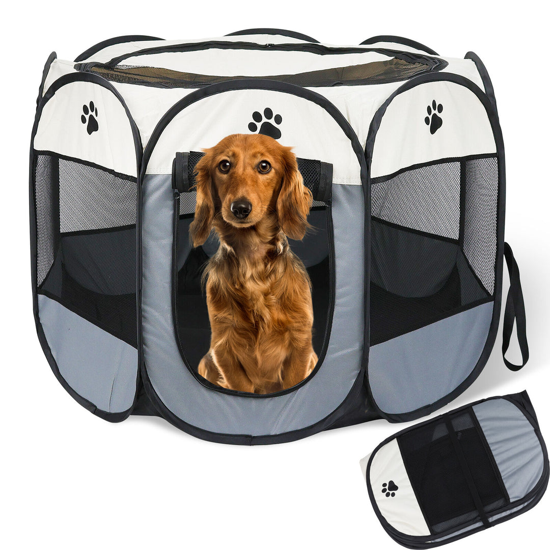 VaKa Pet Tent Playpen Dog Cat Play Pen Bags Kennel Portable Puppy Crate Cage