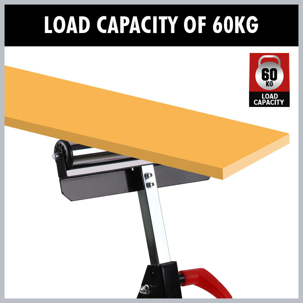 Foldable Roller Support Stand Adjustable Bench Holder 67-110cm Heavy Duty Steel