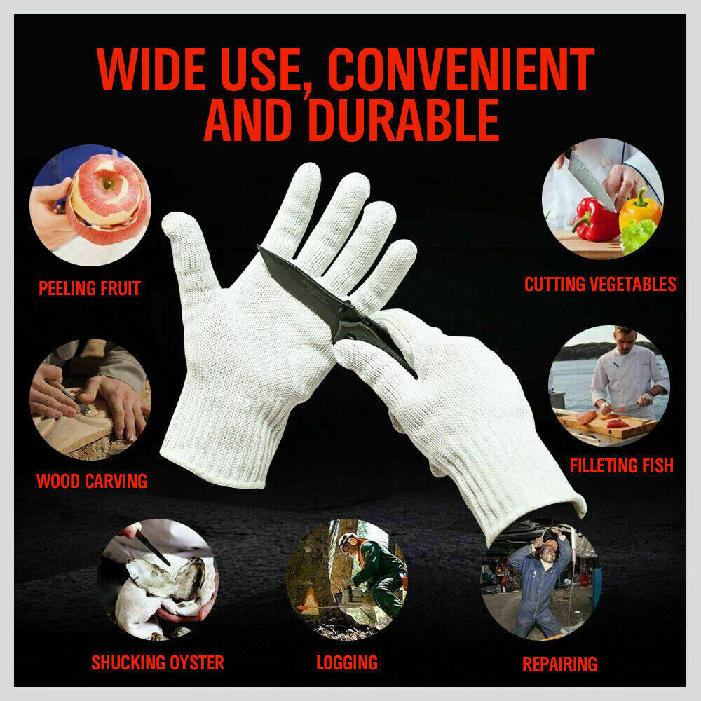 One-Pair Cut Resistant Gloves Anti Cutting Level 5 Kitchen Butcher Protection