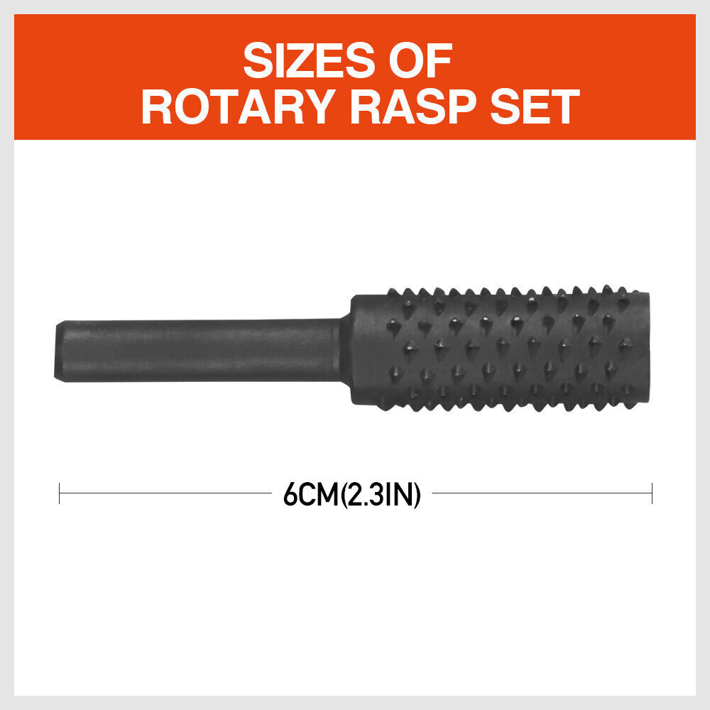 10Pc Rotary Bits Set Router Drill Bit Burr Wood Rasp File Drill Bits Wood Timber