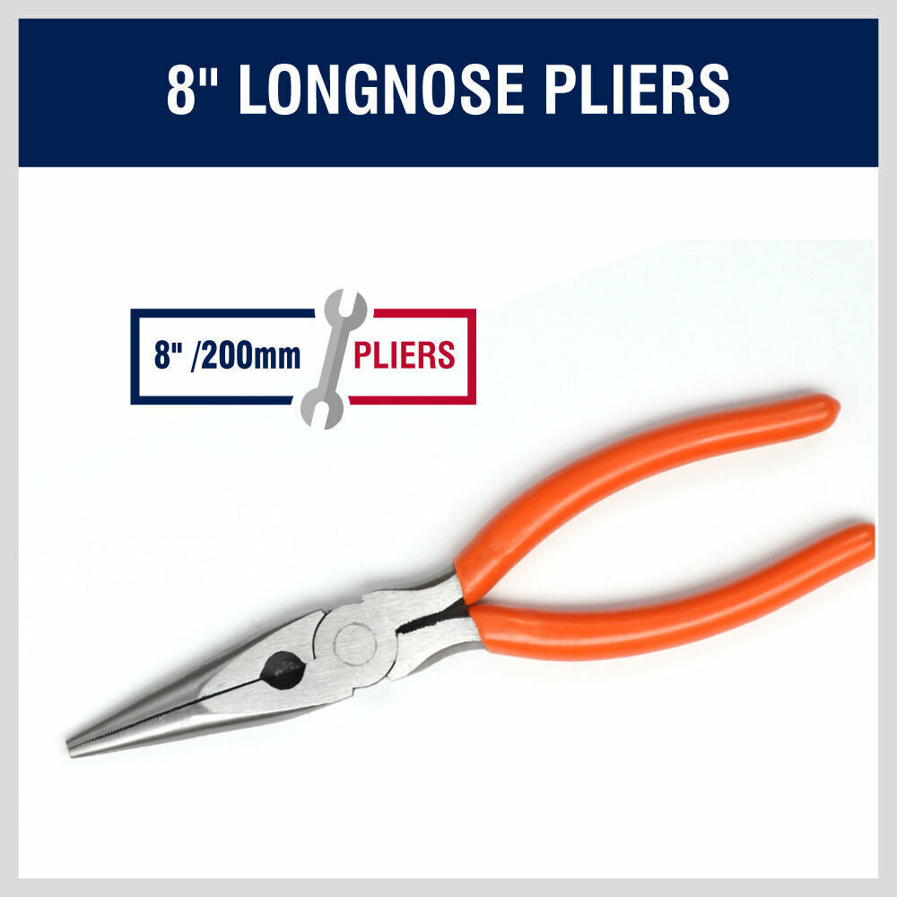 5Pc Pliers Set Diagonal Linesman Long Nose Groove Joint Slip Joint Pliers