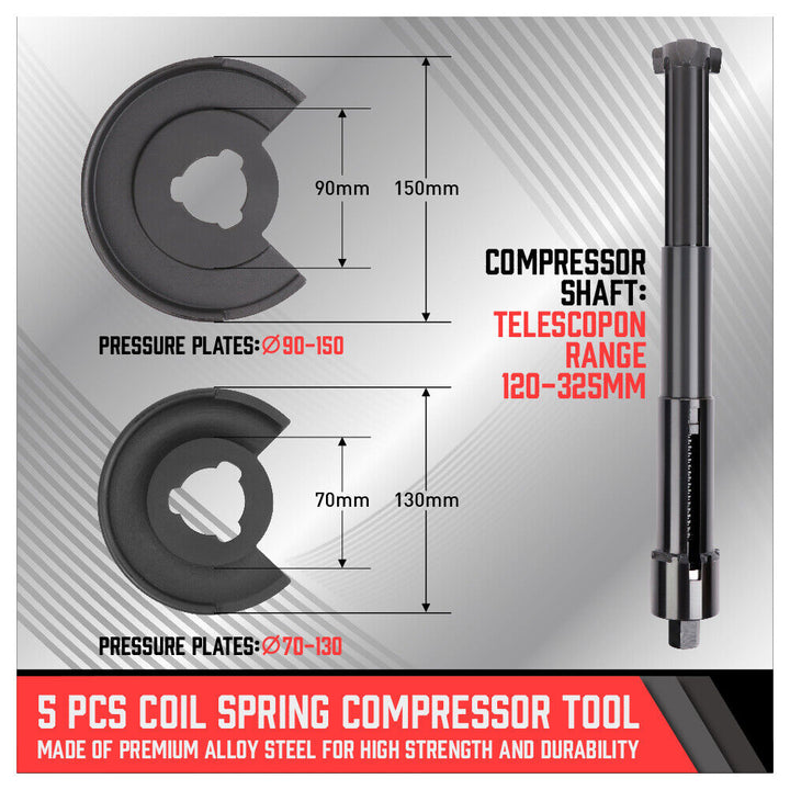 Coil Spring Compressor Tool Strut Front Rear Suspension Repair for Mercedes Benz