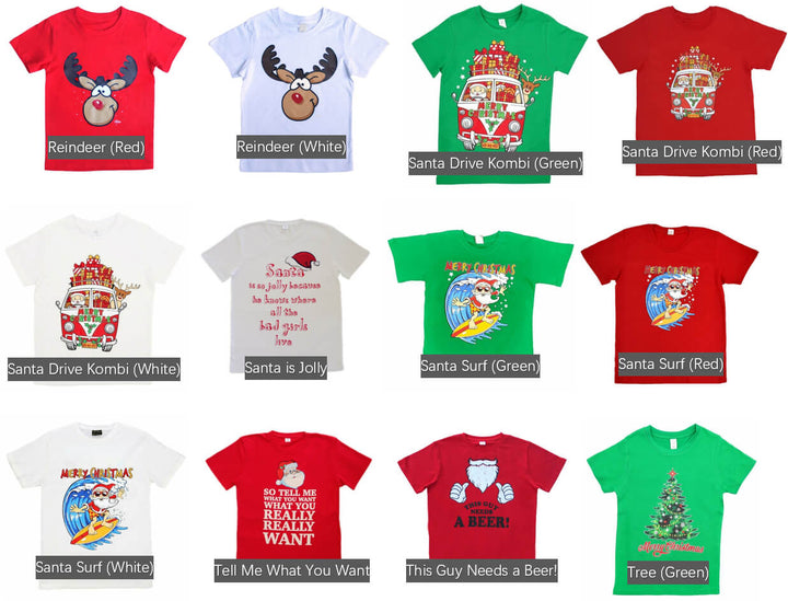 New Funny Adult Xmas Christmas T Shirt Tee Mens Womens 100% Cotton Jolly Ugly, Santa is Jolly, M