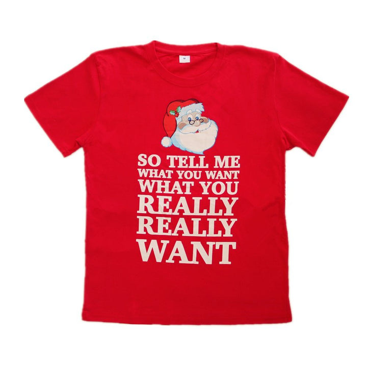 New Funny Adult Xmas Christmas T Shirt Tee Mens Womens 100% Cotton Jolly Ugly, Tell Me What You Want, M