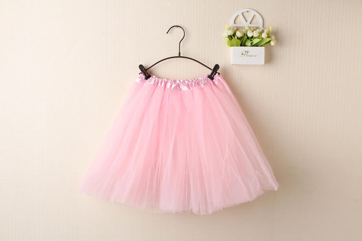 New Adults Tulle Tutu Skirt Dressup Party Costume Ballet Womens Girls Dance Wear, Light Pink, Kids