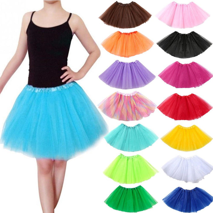 New Kids Tutu Skirt Baby Princess Dressup Party Girls Costume Ballet Dance Wear, Burgundy, Kids