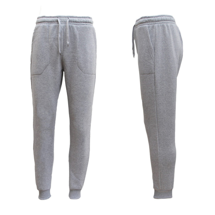 Mens Unisex Fleece Lined Sweat Track Pants Suit Casual Trackies Slim Cuff XS-6XL, Dark Grey, XS