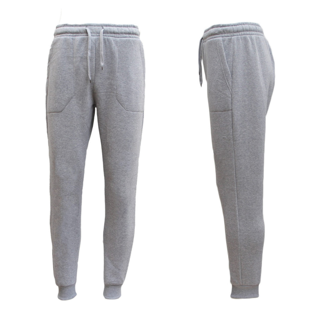 Mens Unisex Fleece Lined Sweat Track Pants Suit Casual Trackies Slim Cuff XS-6XL, Dark Grey, 2XL