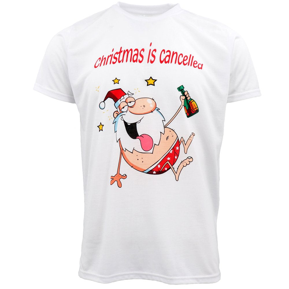 New Funny Adult Xmas Christmas T Shirt Tee Mens Womens 100% Cotton Jolly Ugly, This Guy Needs a Beer!, XL