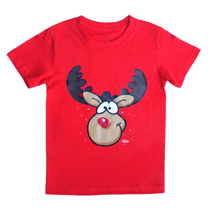 New Funny Adult Xmas Christmas T Shirt Tee Mens Womens 100% Cotton Jolly Ugly, Reindeer (Red), XL