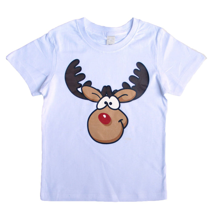 New Funny Adult Xmas Christmas T Shirt Tee Mens Womens 100% Cotton Jolly Ugly, Reindeer (White), M