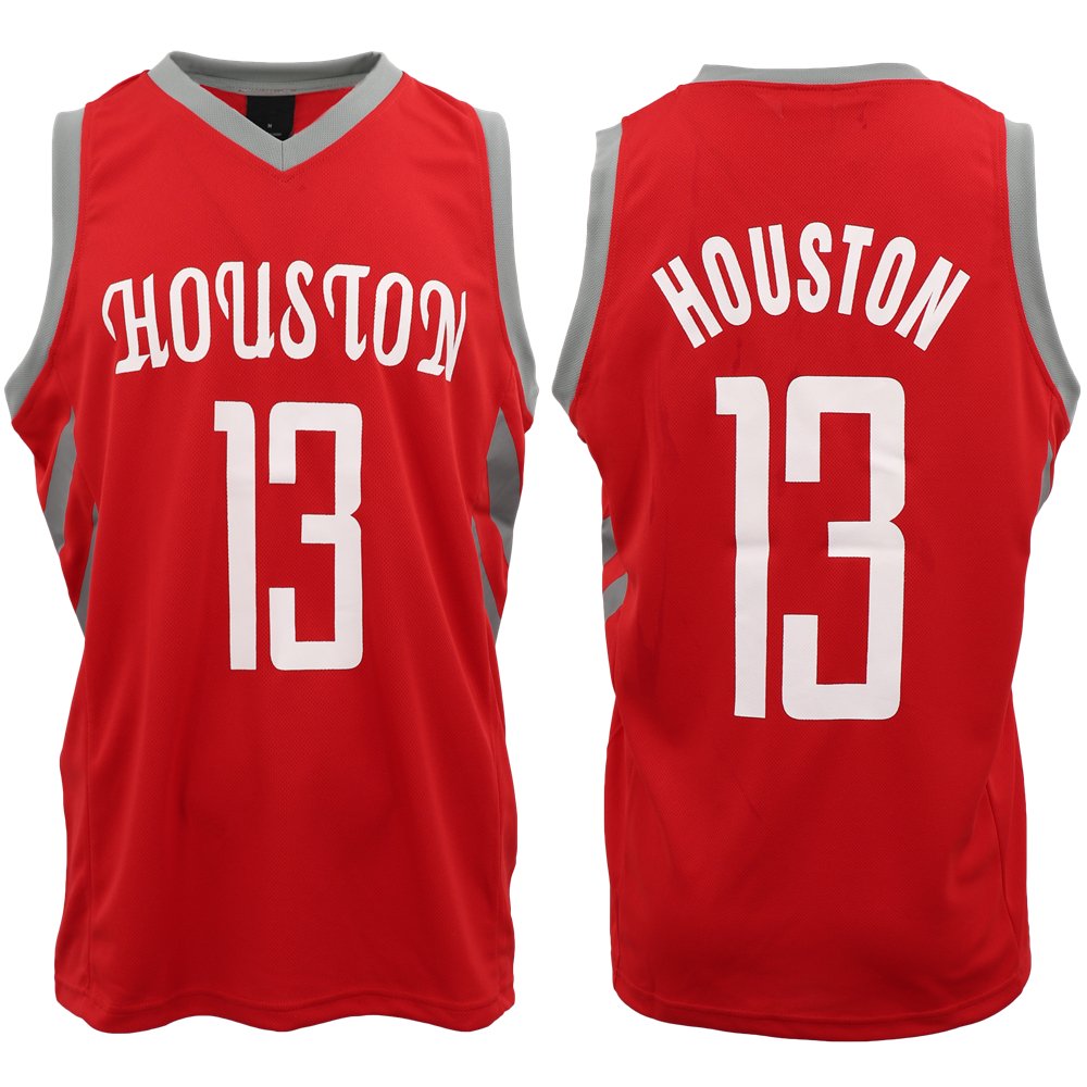 New Men's Basketball Jersey Sports T Shirt Tee Vest Tops Gym Chicago Los Angeles, Red - Chicago 23, M