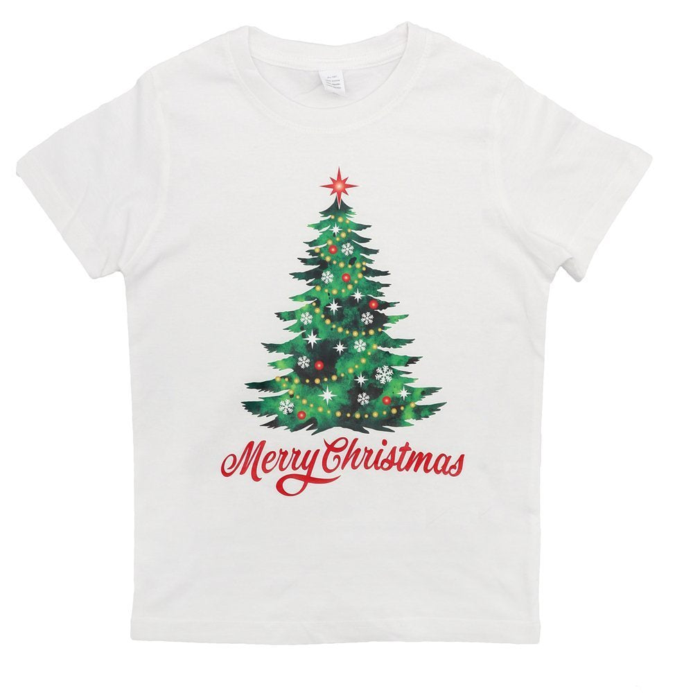 New Funny Adult Xmas Christmas T Shirt Tee Mens Womens 100% Cotton Jolly Ugly, Tree (White), L