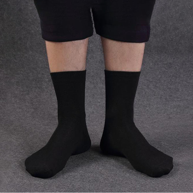 10 Pairs Men's Women's Cotton Breathable Crew Length Socks Work Business Cushion, Mixed Colour