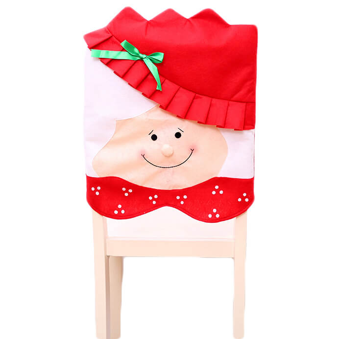 6x Christmas Cute Lady Santa Hat Chair Covers Dinner Home Décor Ornaments Gift, Mr Santa