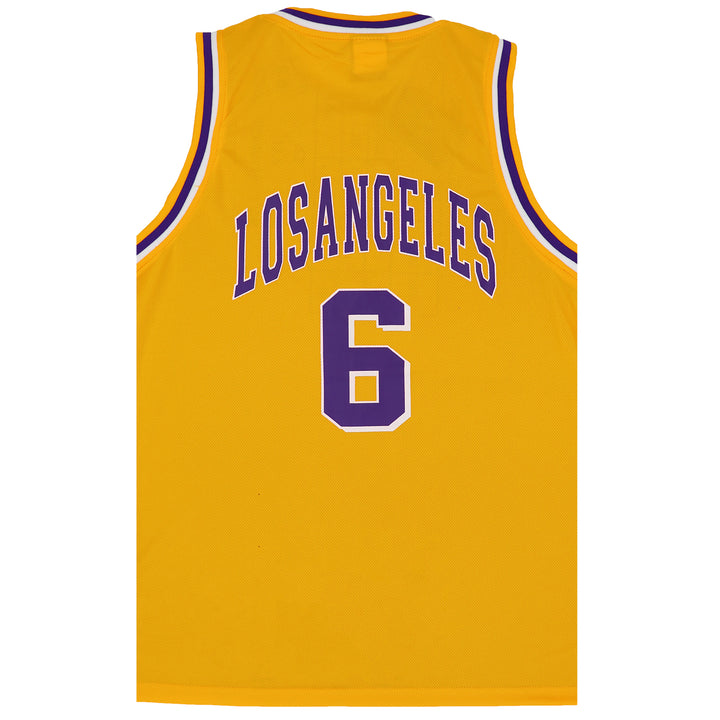 Kid's Basketball Jersey Tank Boys Sports T Shirt Tee Singlet Tops Los Angeles, Yellow - Los Angeles 6, 12