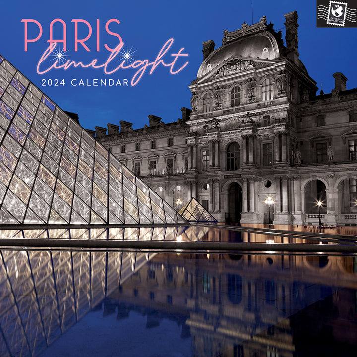 Paris Limelight - 2024 Square Wall Calendar 16 Months Planner Xmas New Year Gift