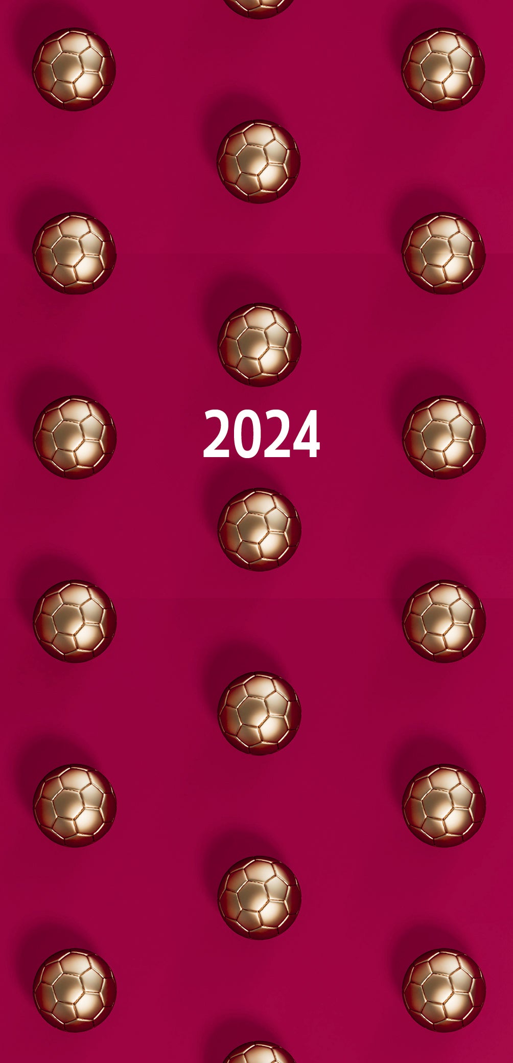 Golden Balls - 2024 Flexi Pocket Diary Premium Planner Christmas New Year Gift