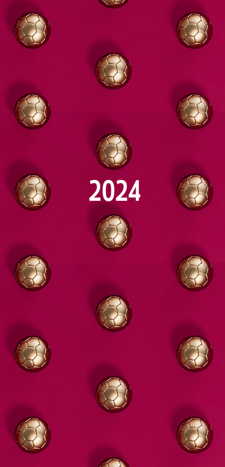 Golden Balls - 2024 Flexi Pocket Diary Premium Planner Christmas New Year Gift