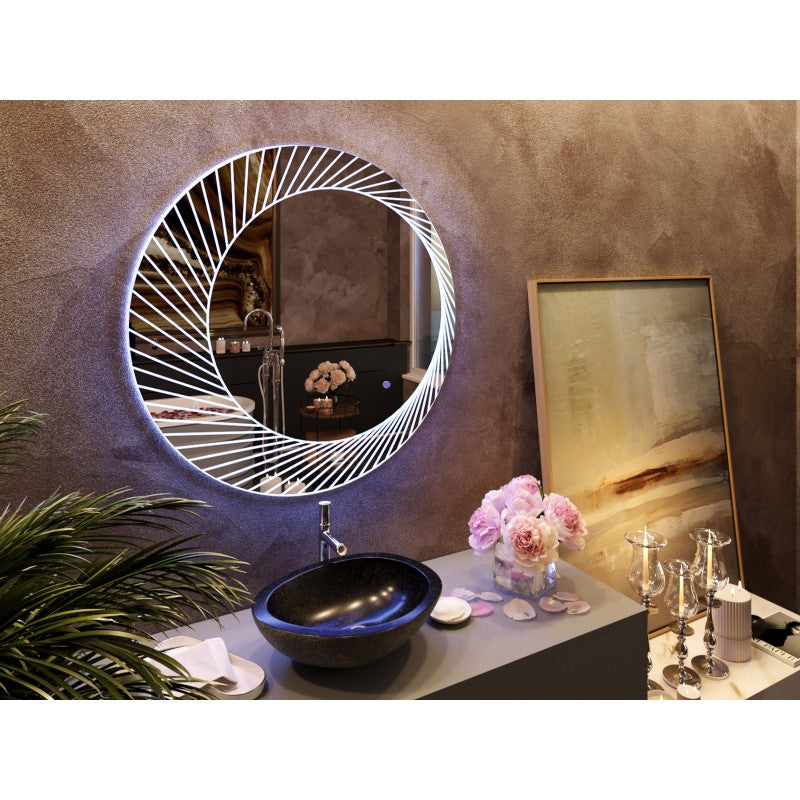 Bucciano Round LED Bathroom Wall Mirror