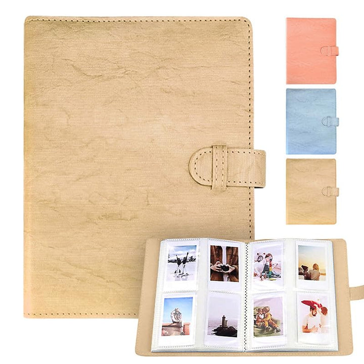 LIFEBEA 256 Pockets Photo Album for Fujifilm Instax Mini 11 12 9 40 Evo Liplay 8 7+ Instant Camera, Photo Album for Polaroid Kodak HP Zink 2x3" Photo (Beige)