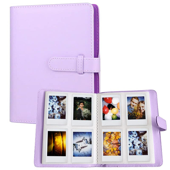 LIFEBEA 256 Pockets Photo Album for Fujifilm Instax Mini 11 12 9 40 Evo Liplay 8 7+ Instant Camera, Photo Album for Polaroid Kodak HP Zink 2x3" Photo (Purple)