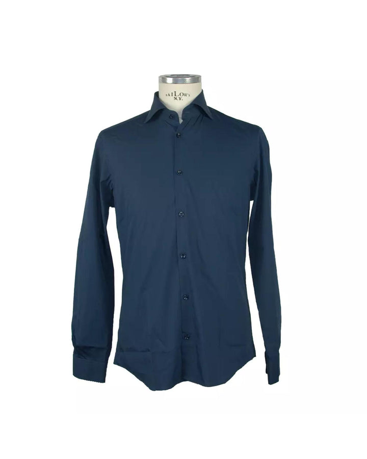 Luxury Designer Cotton Long Sleeve Shirt 40 IT Men