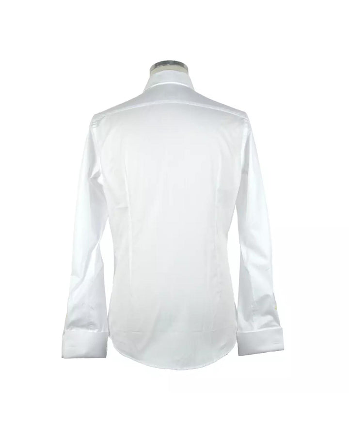 Cotton Ceremony Shirt with French Collar and Button Closure 40 IT Men