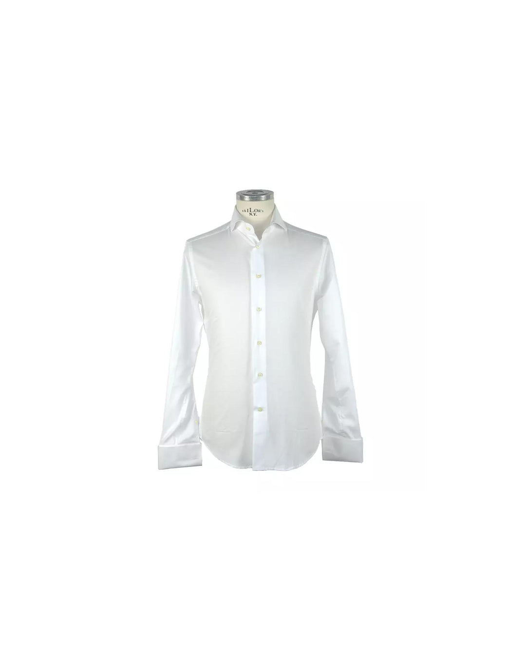 Cotton Ceremony Shirt with French Collar and Button Closure 41 IT Men