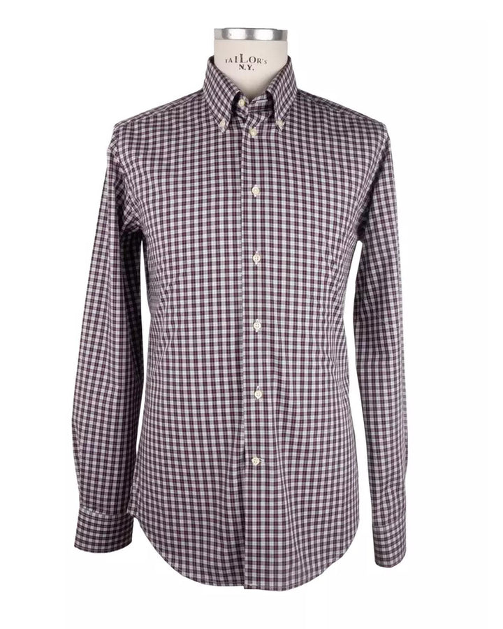 Milano Checkered Cotton Shirt 38 IT Men