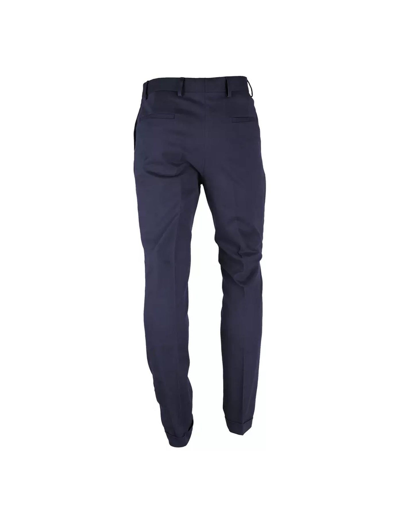 Milano Wool Blend Trousers with Button and Zip Closure 52 IT Men