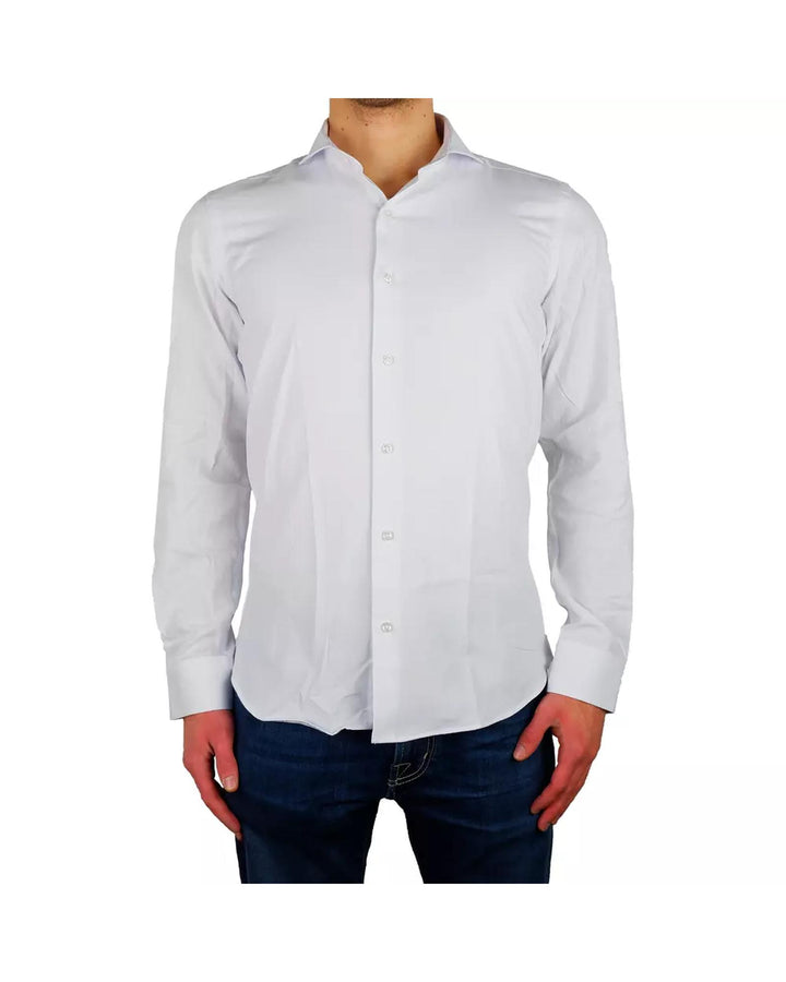 Milano Shirt in Oxford White Cotton 38 IT Men