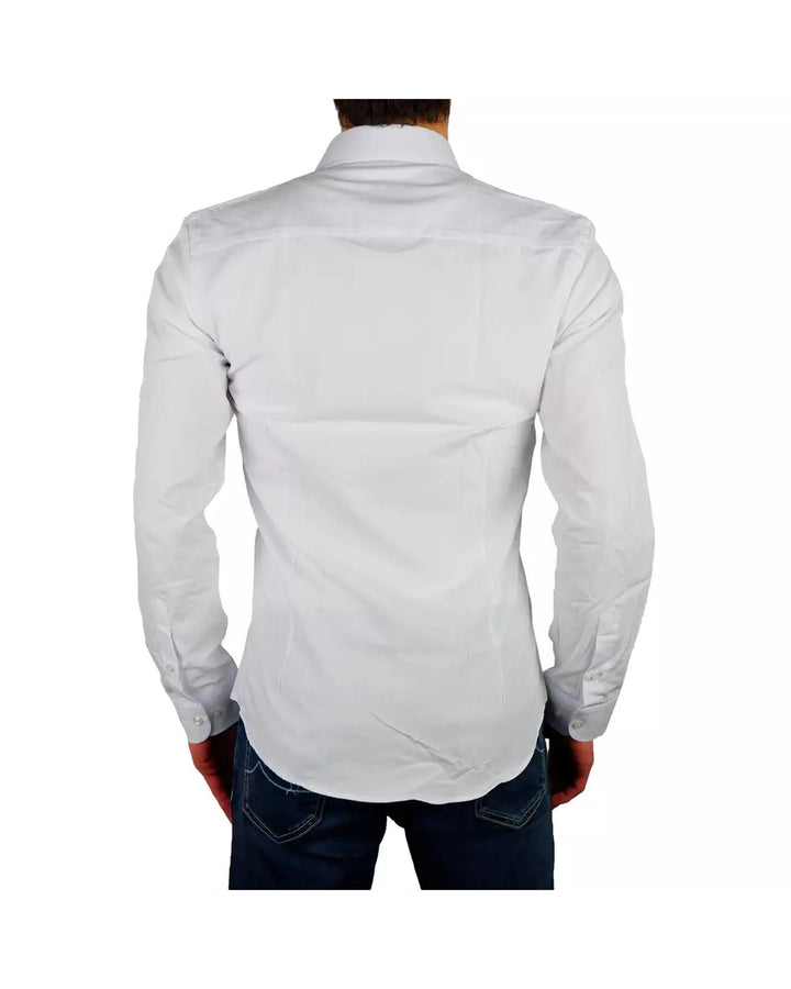 Milano Shirt in Oxford White Cotton 38 IT Men