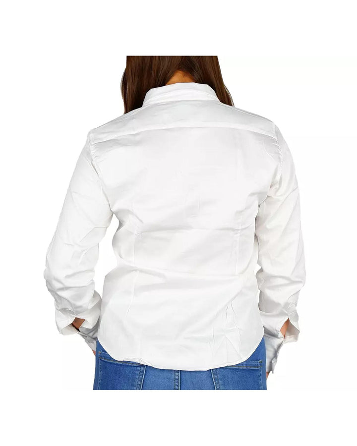 Milano Satin Shirt - Slim Fit Button Closure M Women