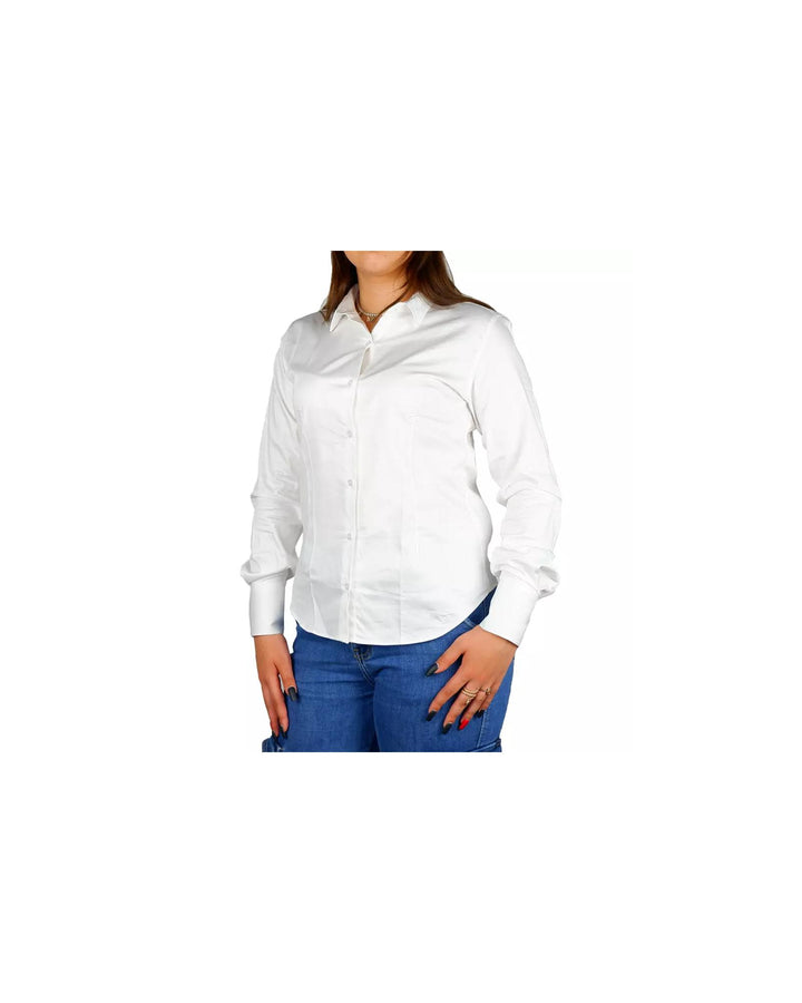 Milano Satin Shirt - Slim Fit Button Closure XL Women