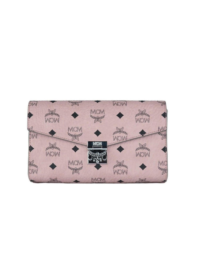 MCM Signature Diamond Logo Clutch Crossbody Bag One Size Women