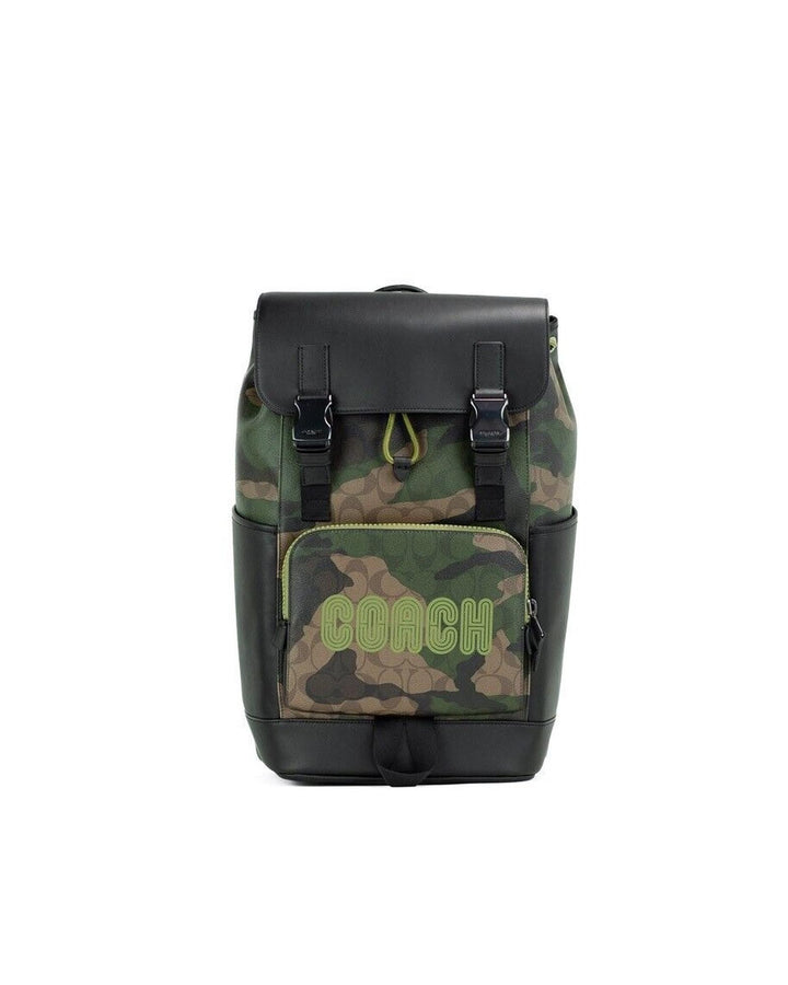 Large Signature Camo Print Track Backpack Bag One Size Women