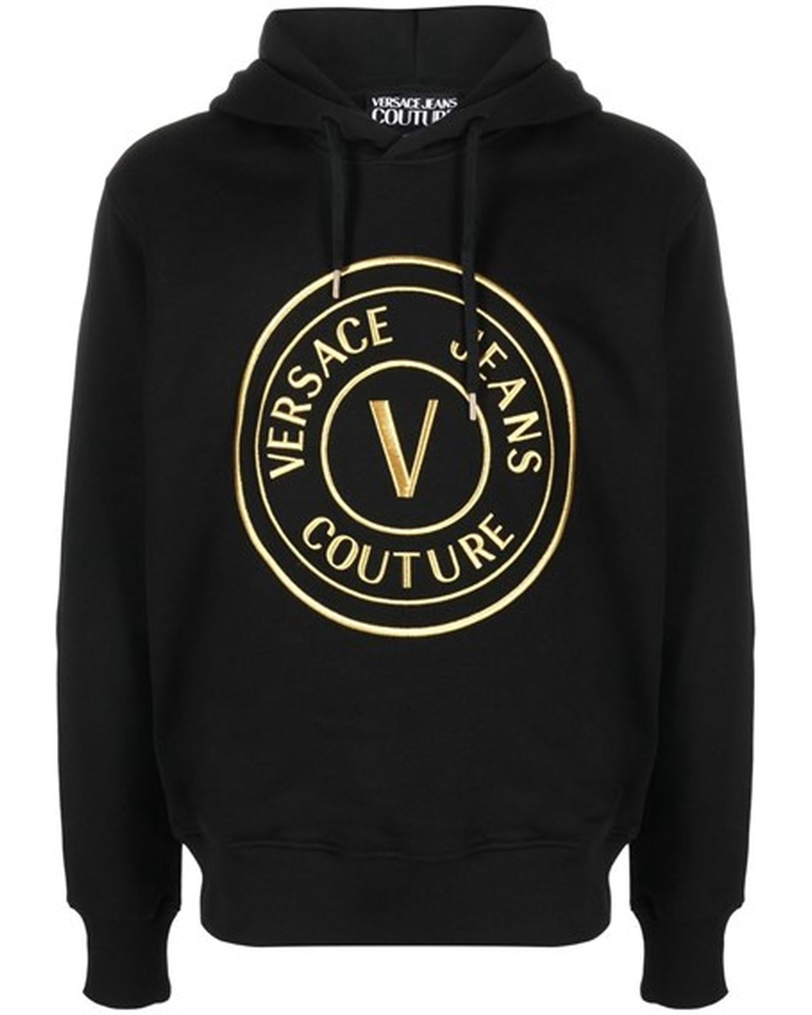 Authentic Versace Jeans Hooded Sweatshirt with Logo Details M Men