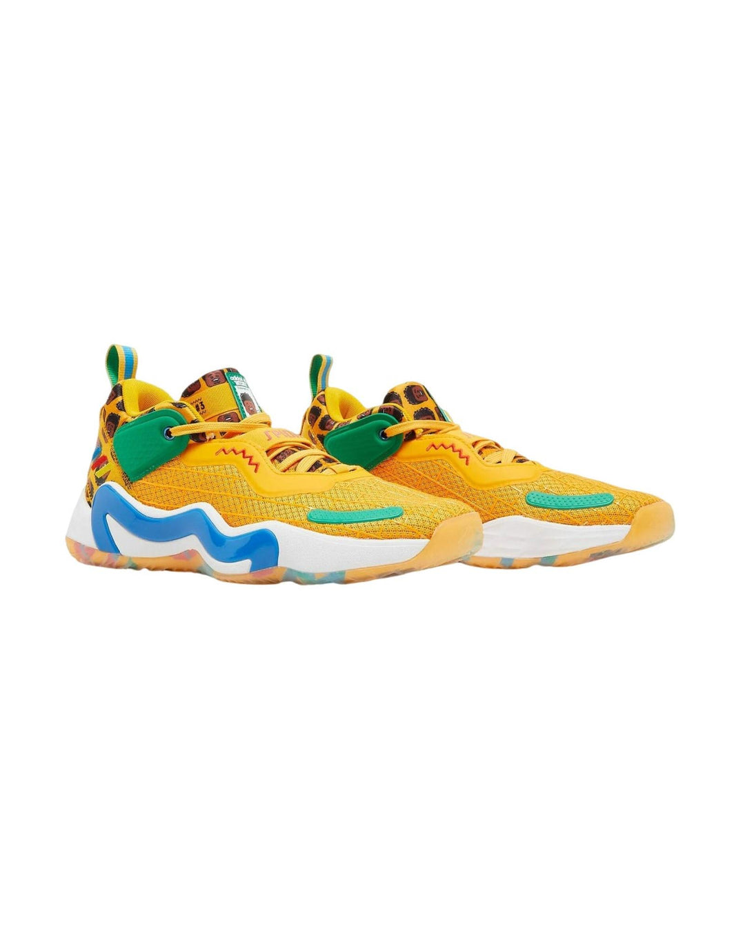 Durable and Comfortable Yellow Basketball Shoes - 11.5 US