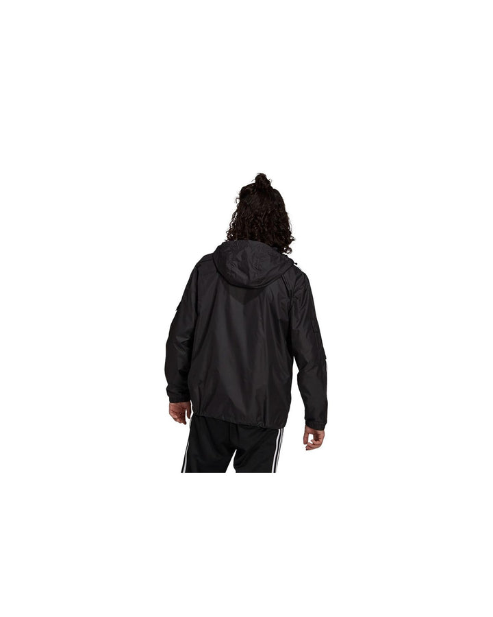 Lightweight Windbreaker Jacket with 3-Stripes Design - L