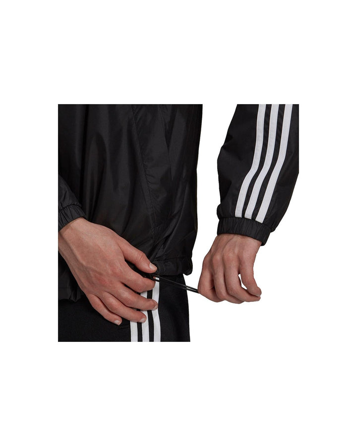 Lightweight Windbreaker Jacket with 3-Stripes Design - L