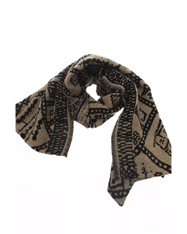 Scandinavian Double Face Jacquard Stole One Size Women