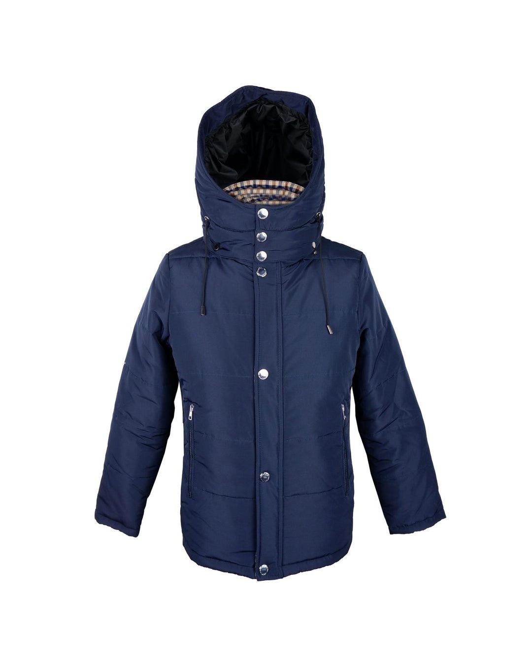 Blue Aquascutum Jacket with Removable Hood and Tartan Pattern Inside 50 IT Men