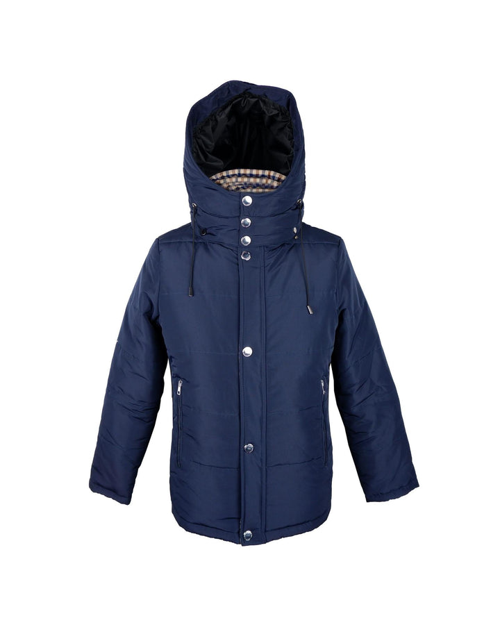 Blue Aquascutum Jacket with Removable Hood and Tartan Pattern Inside 54 IT Men