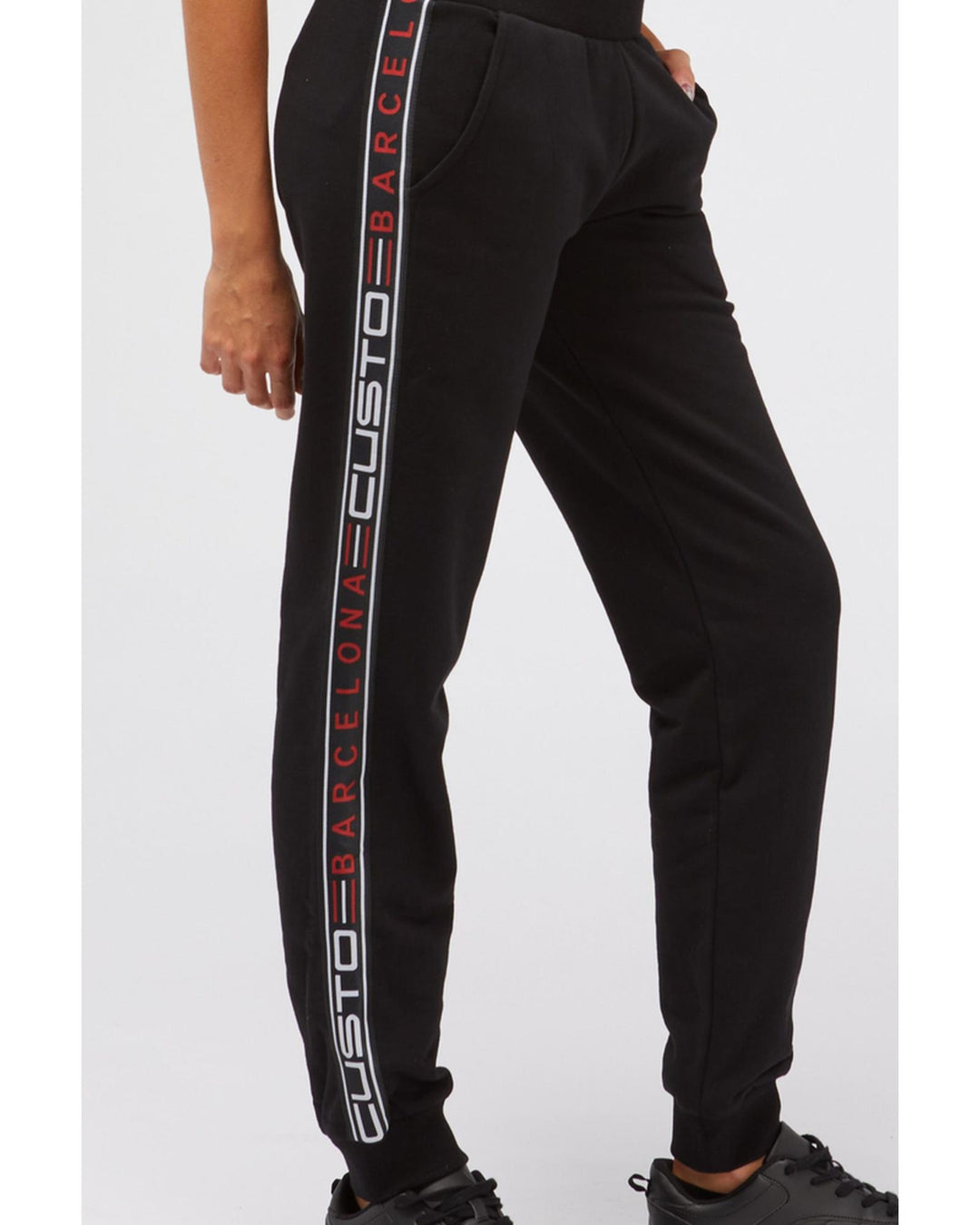 Logo Side Band Sweatpants with Cuffed Bottom S Women