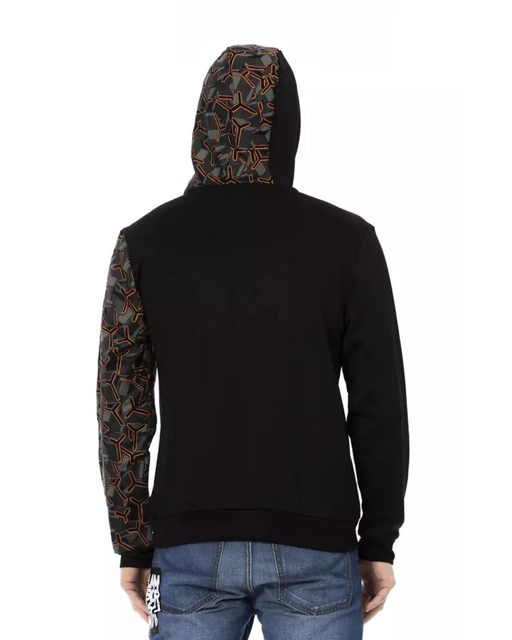 Hooded Sweatshirt with Shield Logo Print L Men