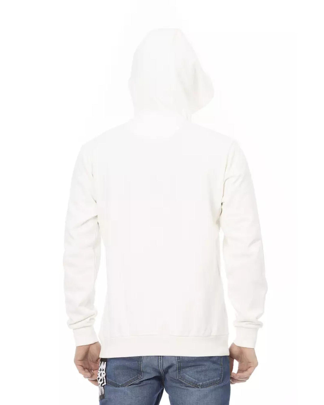 Hoodie with Pockets and Front Print L Men